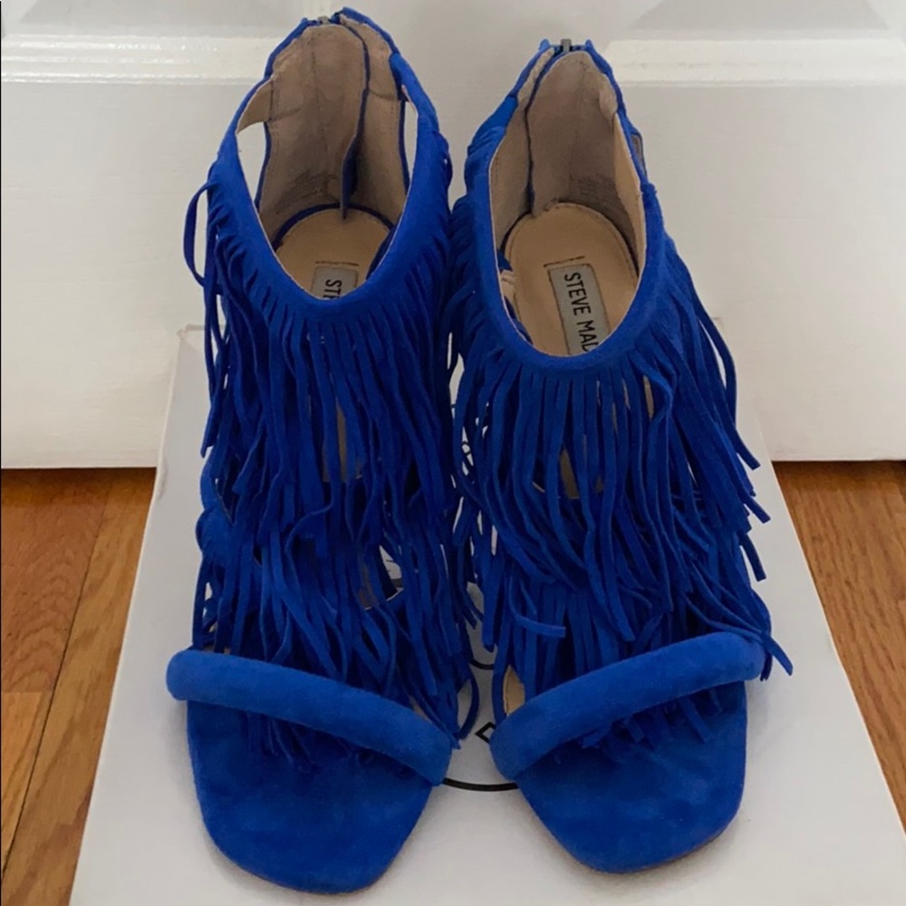 Fringe High Heel Sandals